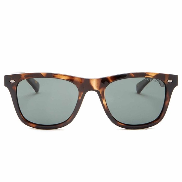 NEW COLE HAAN Brown Tortoise Rectangle Sunglasses - Picture 2 of 5